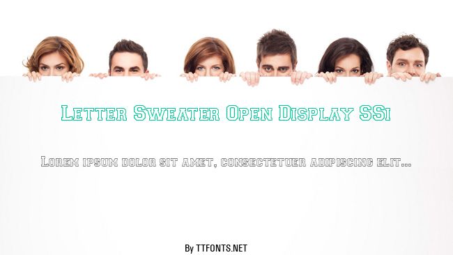 Letter Sweater Open Display SSi example
